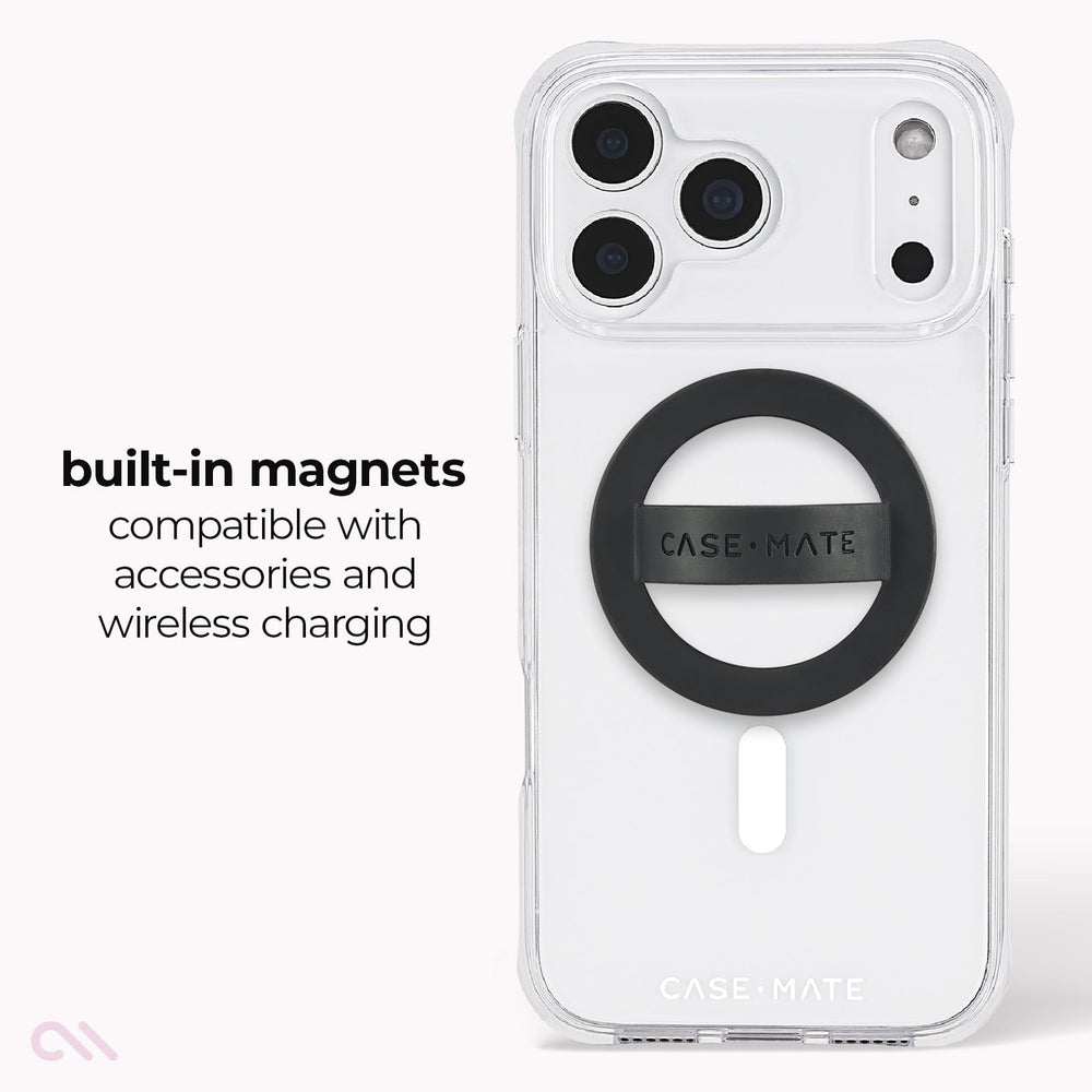 Built-in magnets compatible with accessories and wireless charging 

#color_tough clear magsafe
