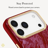 Stay Protected, Raised camera bezel to protect your camera
#color_cherry lacquer pearl