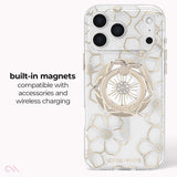 Built-in magnets compatible with accessories and wireless charging 
#color_floral gems
