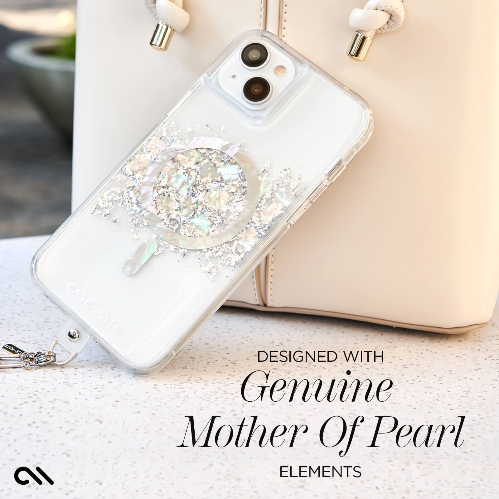 DESIGNED WITH GENUINE MOTHER OF PEARL ELEMENTS