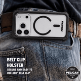 Belt clip holster secure and easy to use 360 degree belt clip
#color_voyager clear/black
