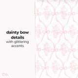 Dainty Bow Details with glittering accents
#color_ballet pink bow
