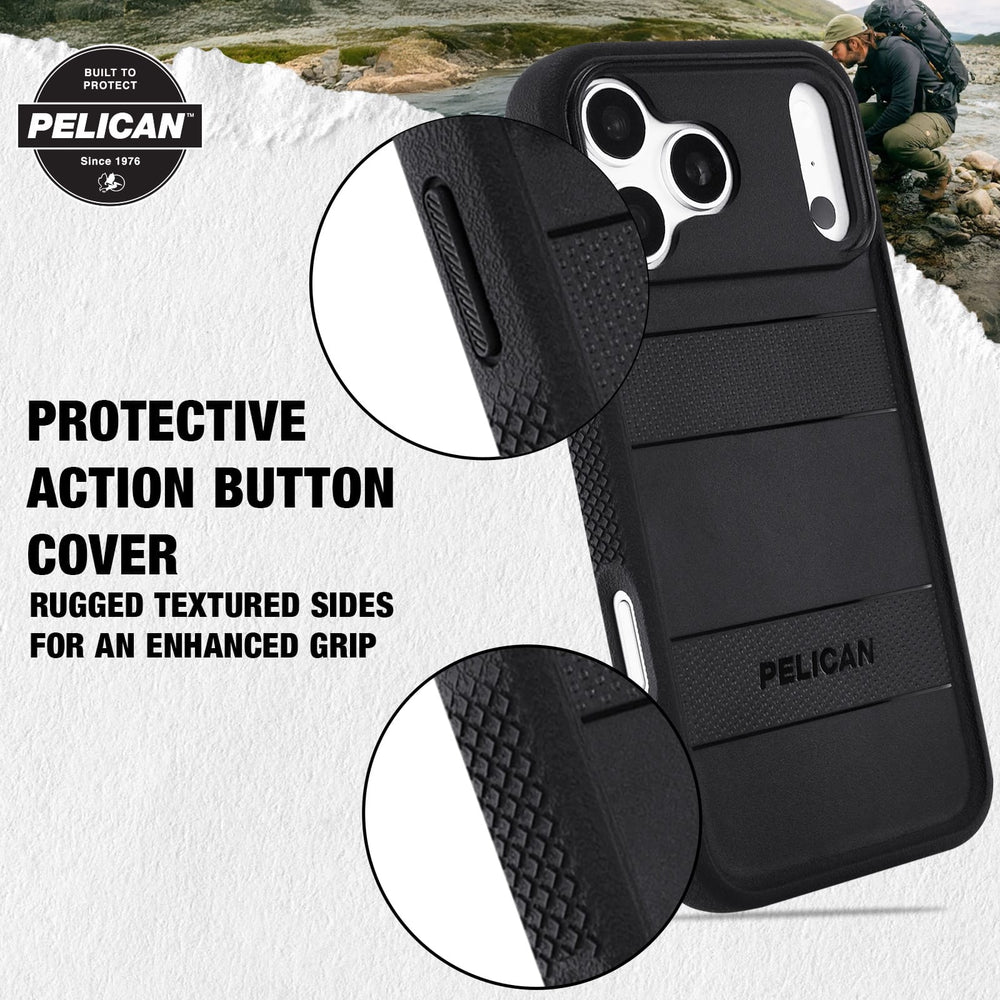 Protective Action Button Cover, Rugged Textured SIdes for an Enhanced Grip
#color_protector black
