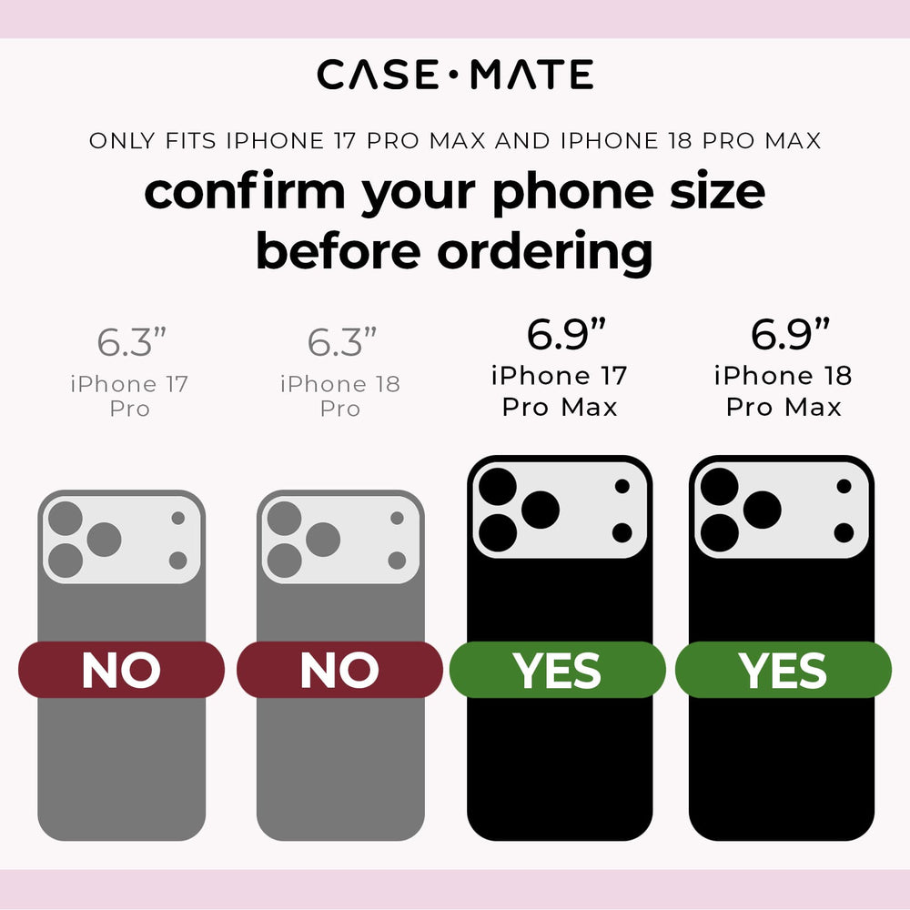 Only fits iPhone 17 Pro Max and iPhone 18 Pro Max, confirm your phone size before ordering
#color_ballet pink twinkle

