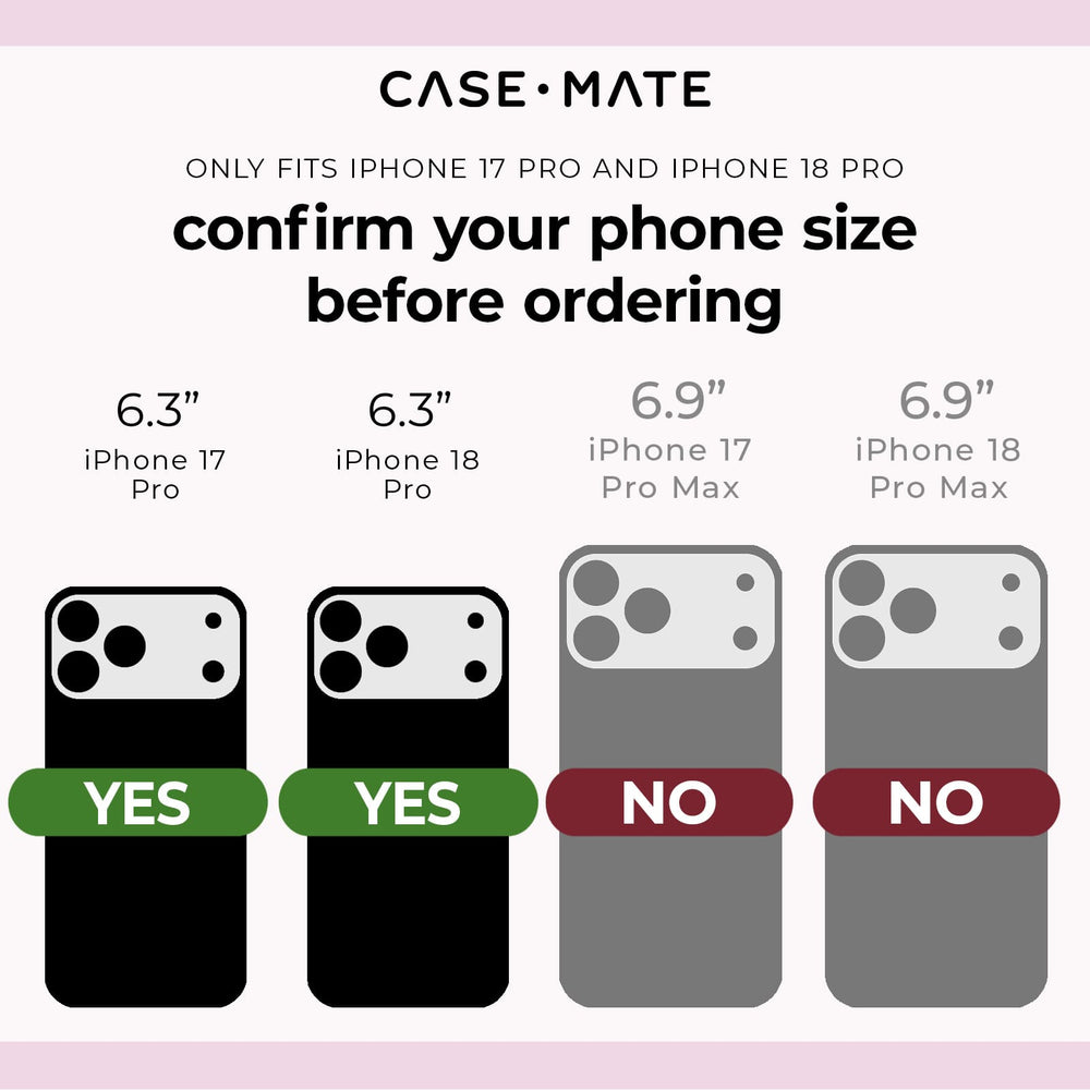 Only fits iPhone 17 Pro and iPhone 18 Pro, confirm your phone size before ordering
#color_ballet pink twinkle