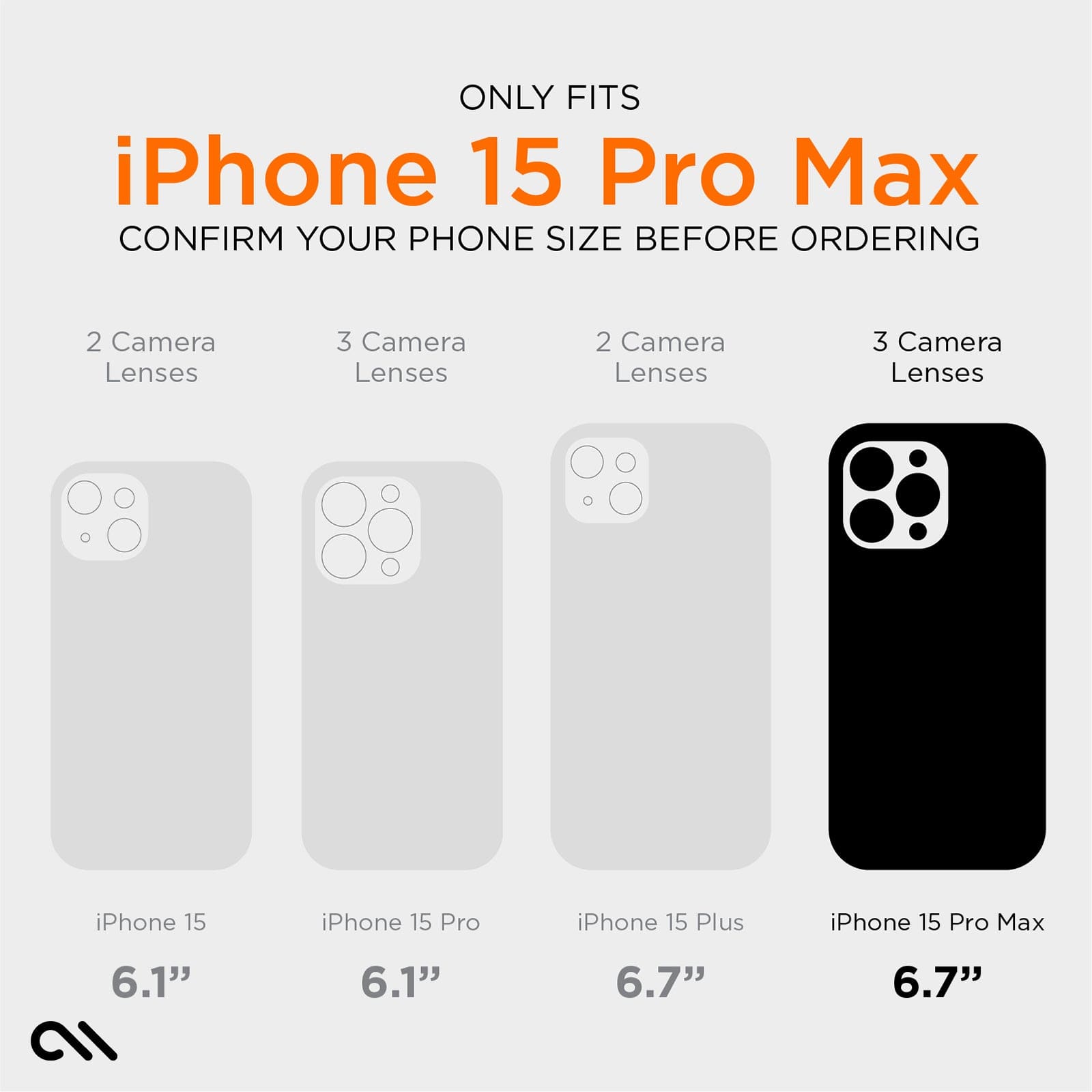 ONLY FITS IPHONE 15 PRO MAX CONFIRM YOUR PHONE SIZE BEFORE ORDERING