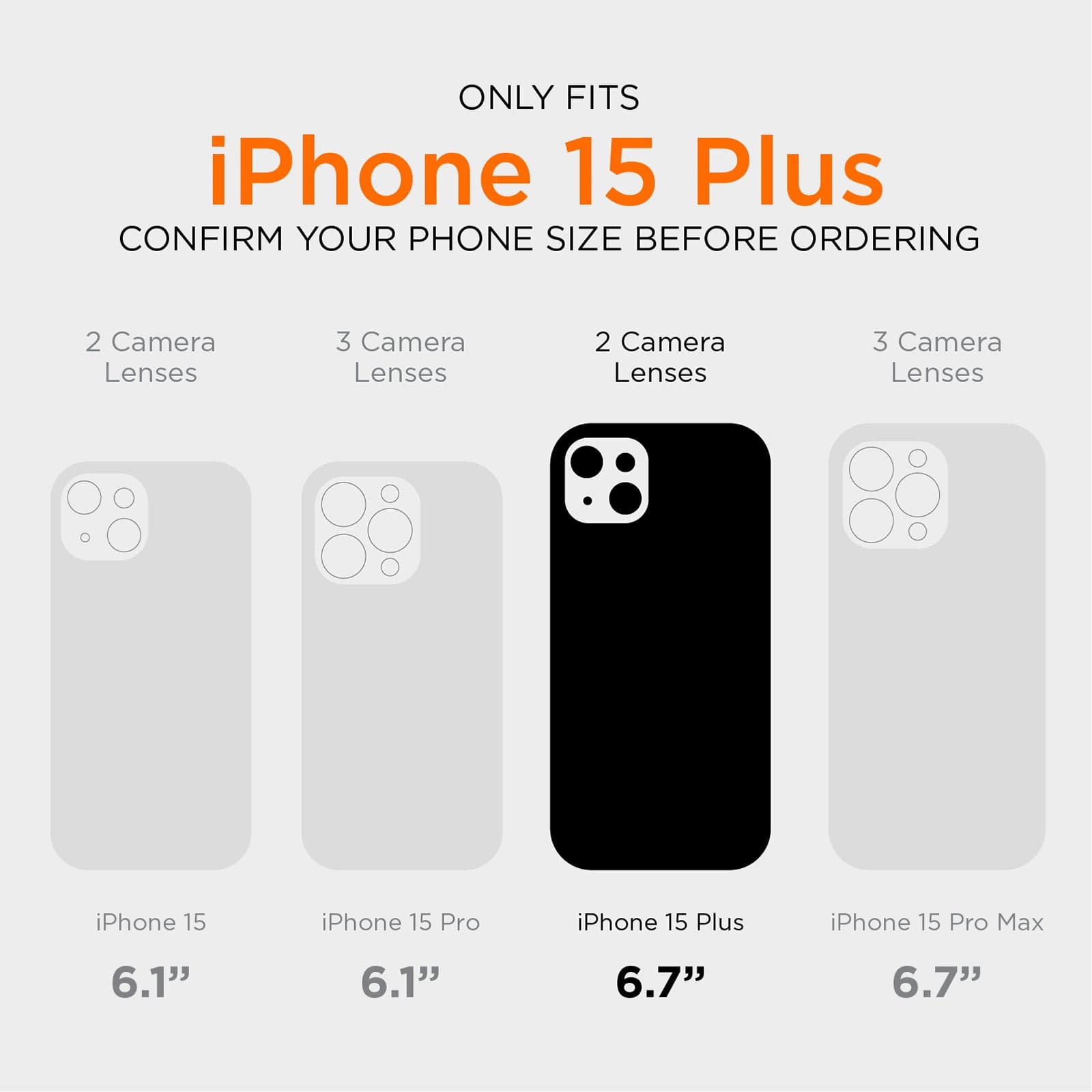 ONLY FITS IPHONE 15 PLUS. CONFIRM YOUR PHONE SIZE BEFORE ORDERING