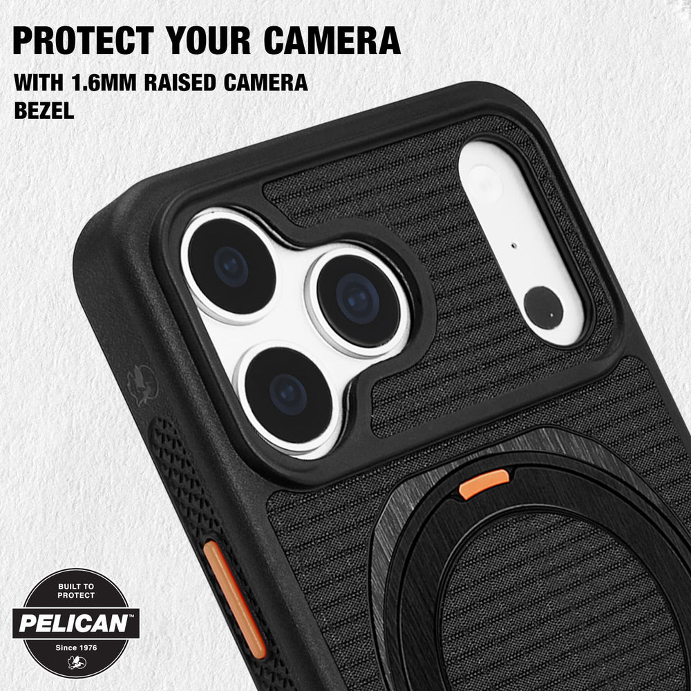 PROTECT YOUR CAMERA WITH 1.6MM RAISED CAMERA BEZEL
#color_vault black ripstop
