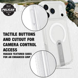 Protective Action Button Cover, Rugged Textured Sides for an Enhanced Grip

#color_protector clear with stand