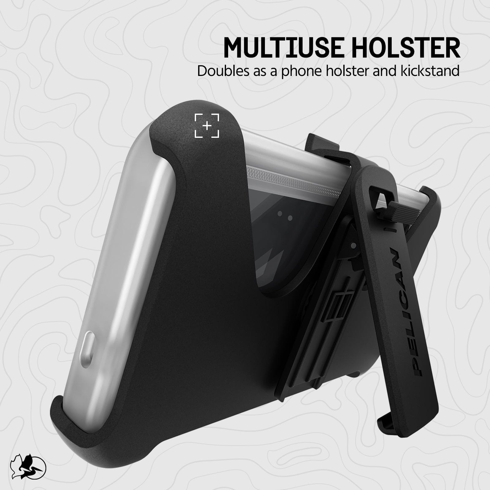 Multiuse holster. Doubles as a phone holster and kickstand