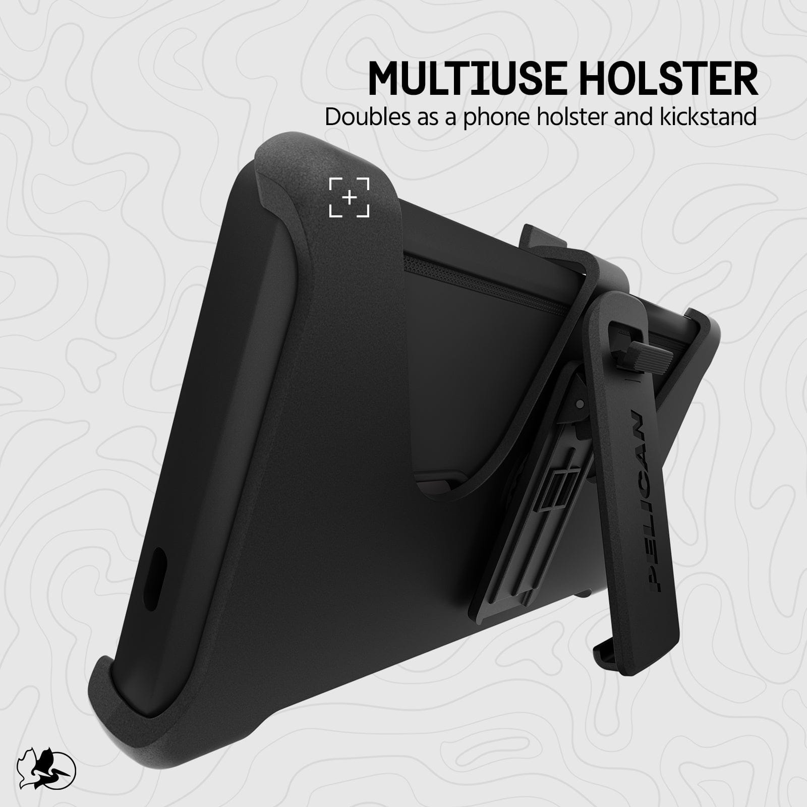 MULTIUSE HOLSTER DOUBLES AS A PHONE HOLSTER AND KICKSTAND