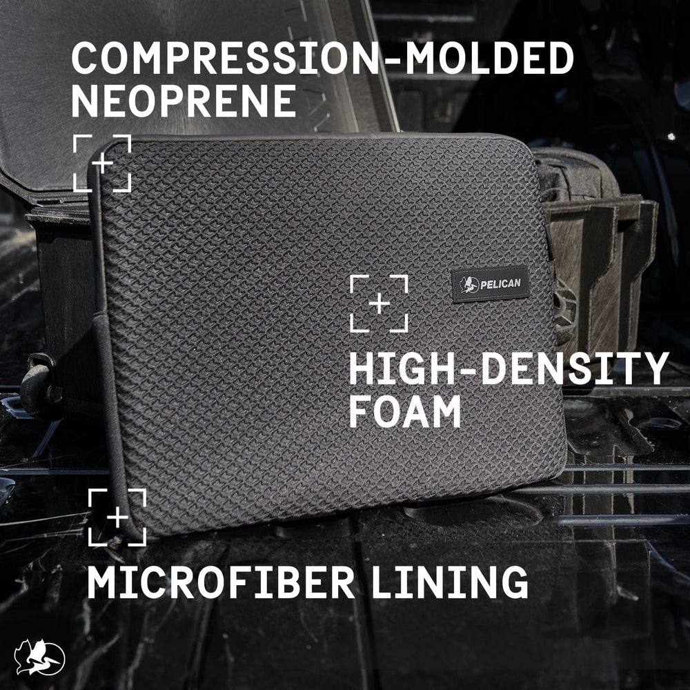 COMPRESSION-MOLDED NEOPRENE. HIGH DENSITY FOAM. MICROFIBER LINING. 