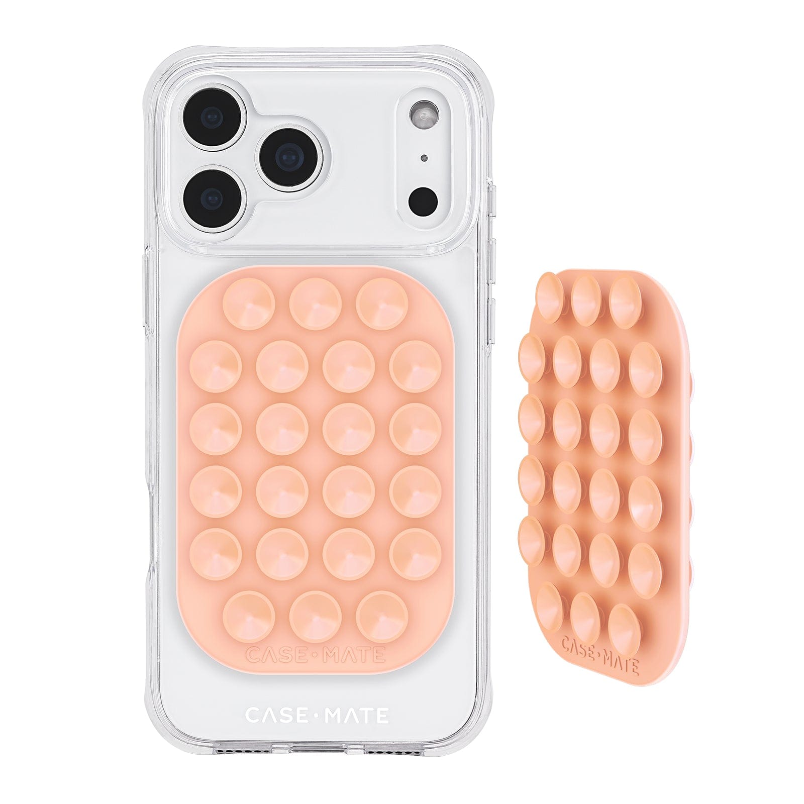 Peach Double Sided Suction Mount #color_peach