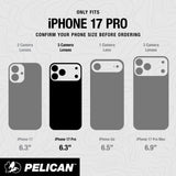 Only fits iPhone 17 Pro, confirm your phone size before ordering