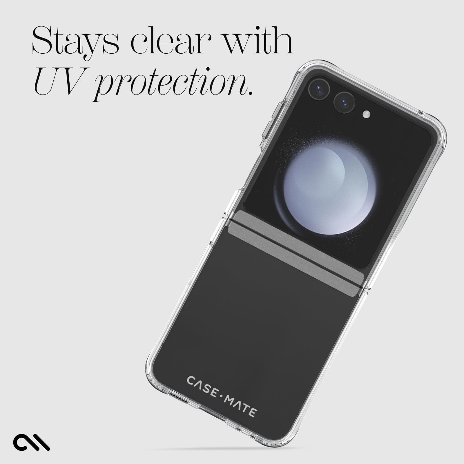 STAYS CLEAR WITH UV PROTECTION