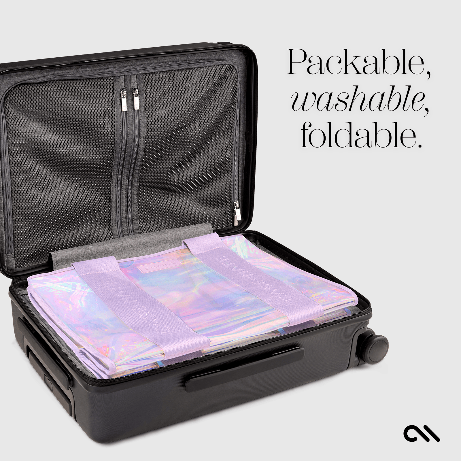 PACKABLE, WASHABLE, FOLDABLE