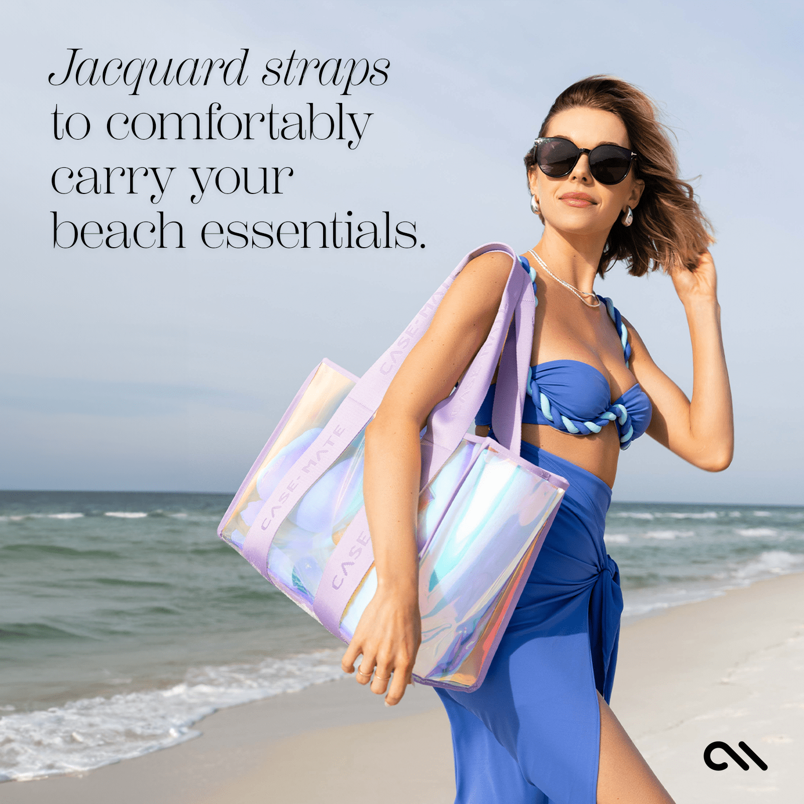 JACQUARD STRAPS TO COMFORTABLE CARRY YOUR BEACH ESSENTIALS