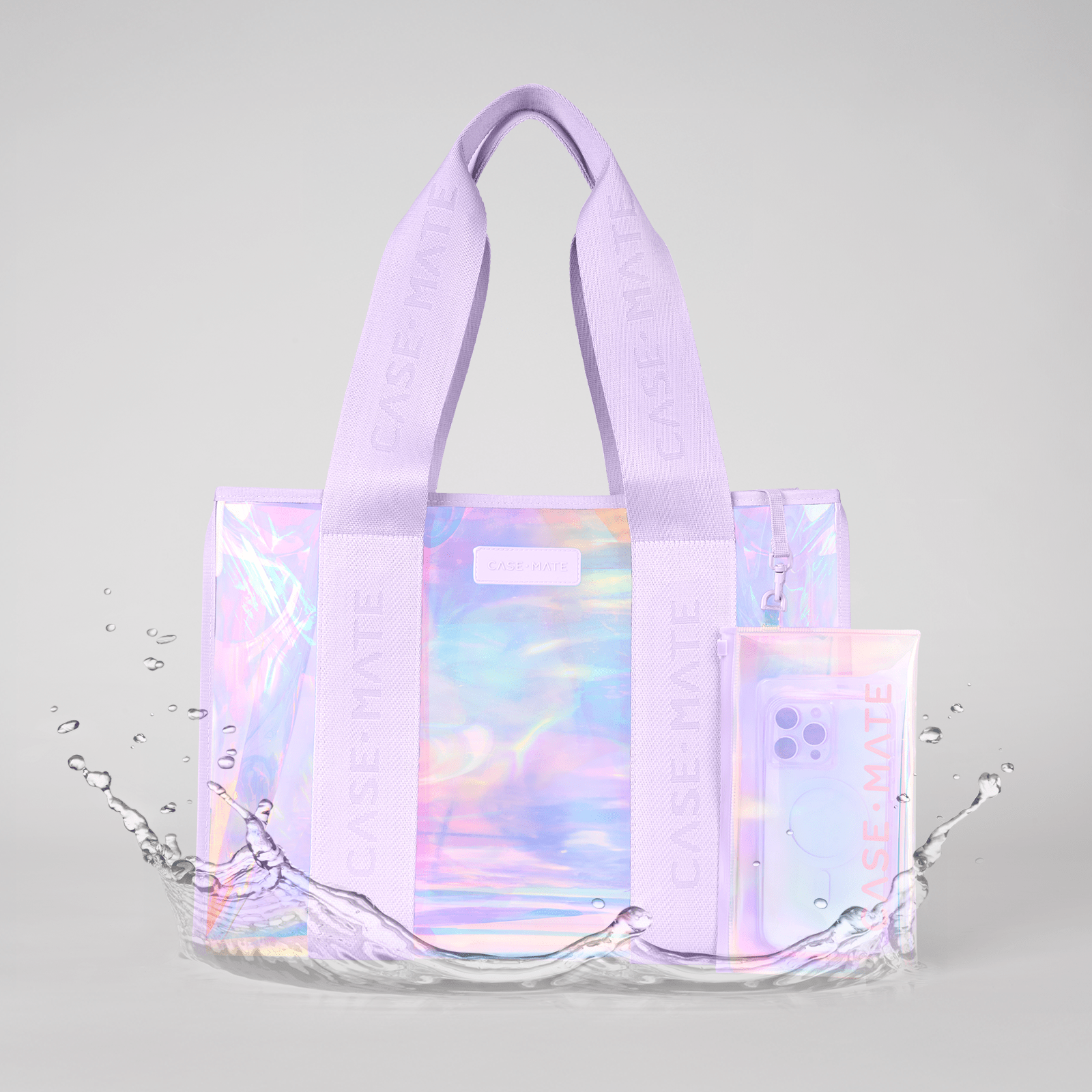 Soap Bubble Beach Tote With Phone Pouch