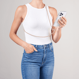 Beige Rope Phone Crossbody