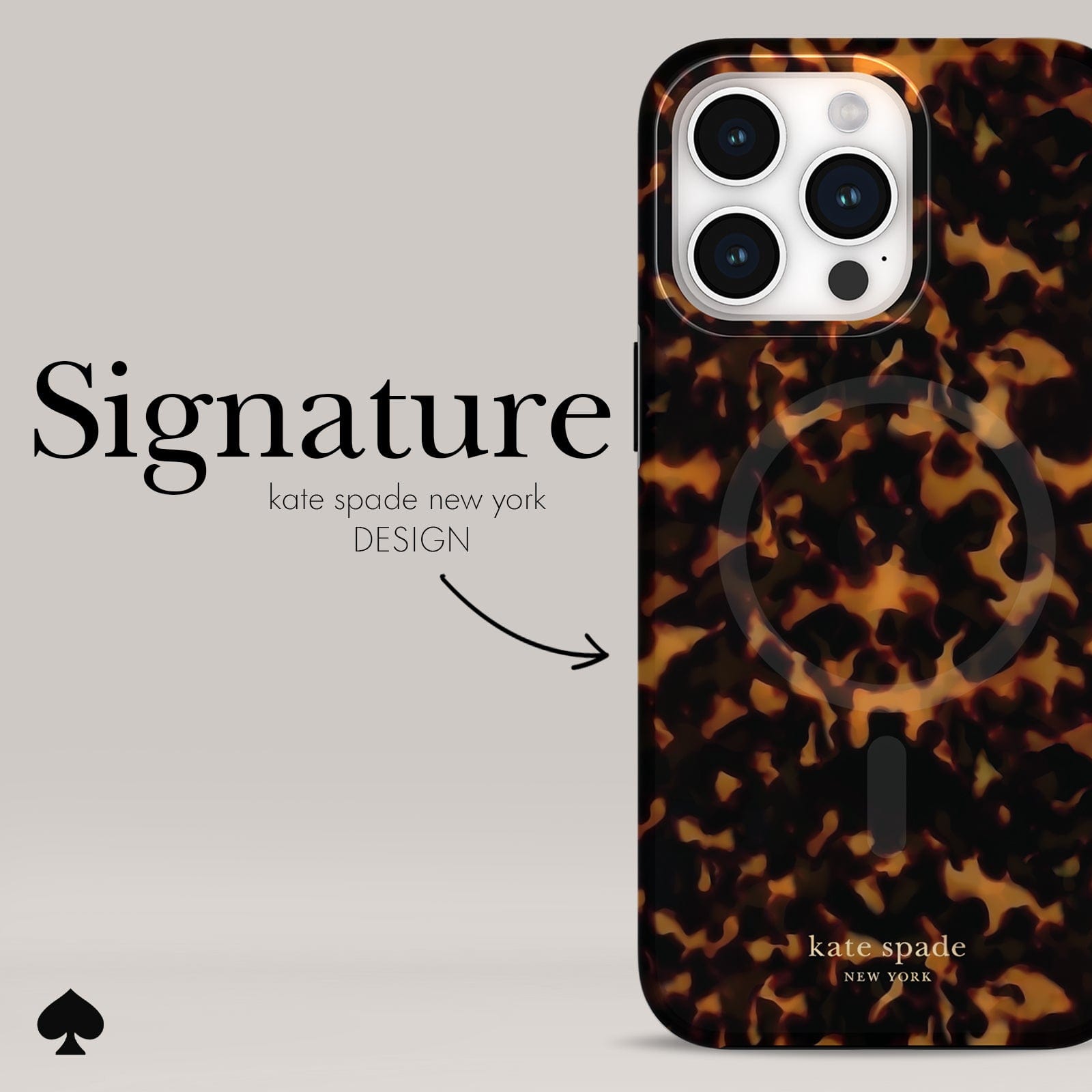 Kate Spade Tortoise MagSafe - iPhone 15