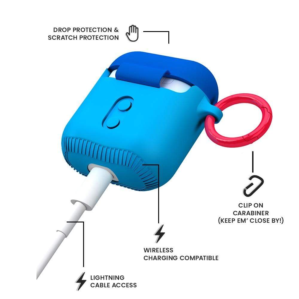 Drop protection and scratch protection, lightning cable access, wireless charging compatible, clip on carabiner (keep em' close by!) color::Tricky