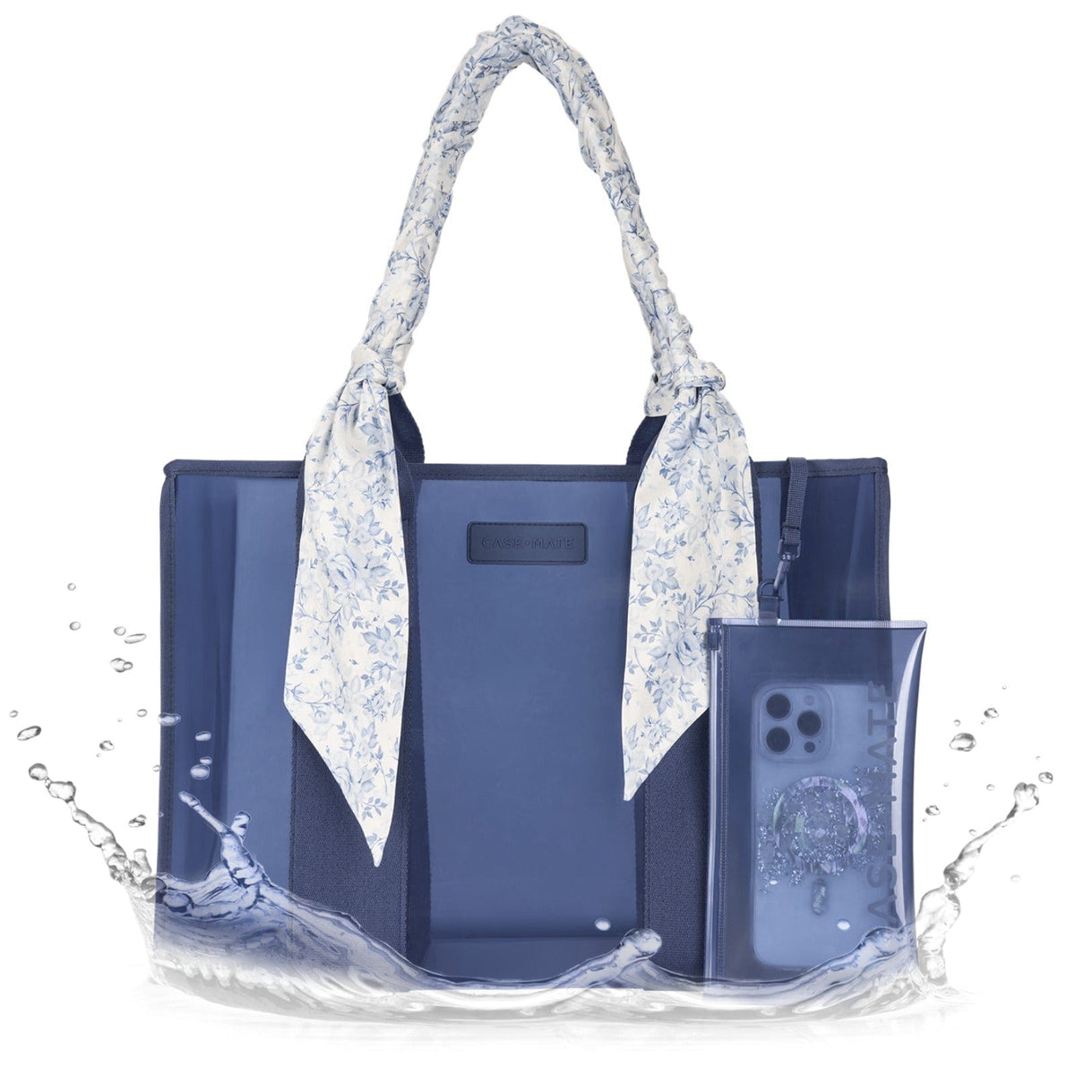 Casemate Jelly Bow Tote w/ Phone Pouch - Latte Gingham main image 1