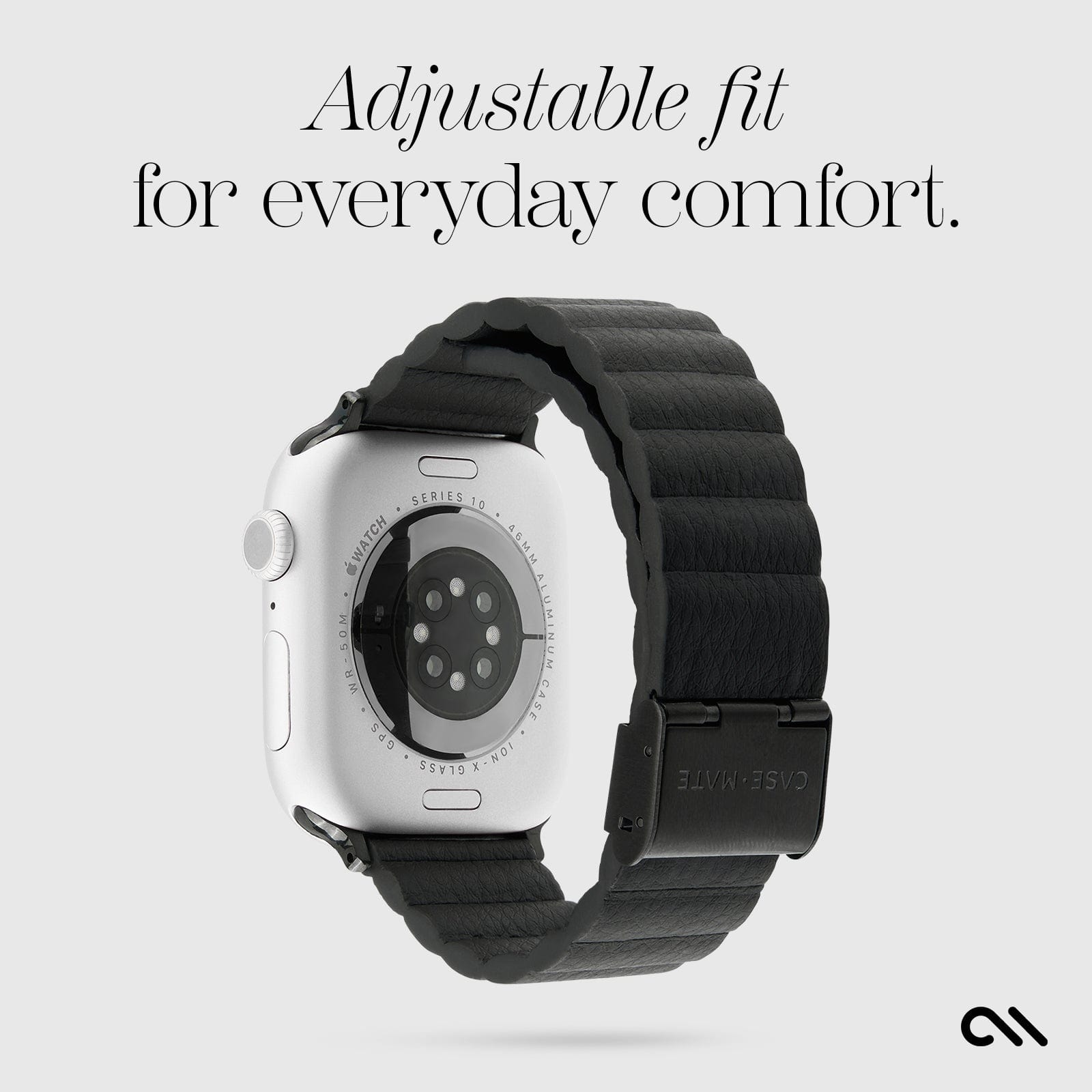 [手彫り]Apple Watch Case〜heritage (46/49mm) Signature Ridge Band (Black) - Apple Watch 42-49mm