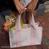 Tote with flowers inside #color_ballet pink afternoon rosé