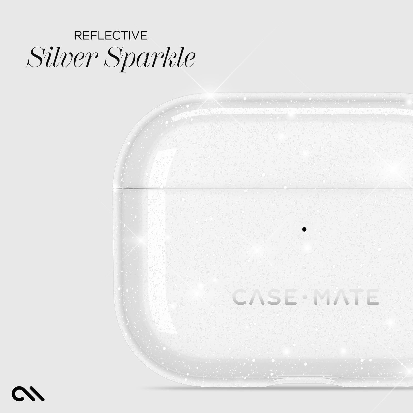 Reflective Silver Sparkle