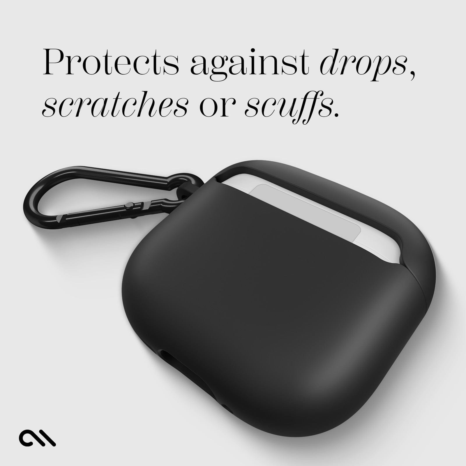 AirPods4とスカルデザインケース ブラック