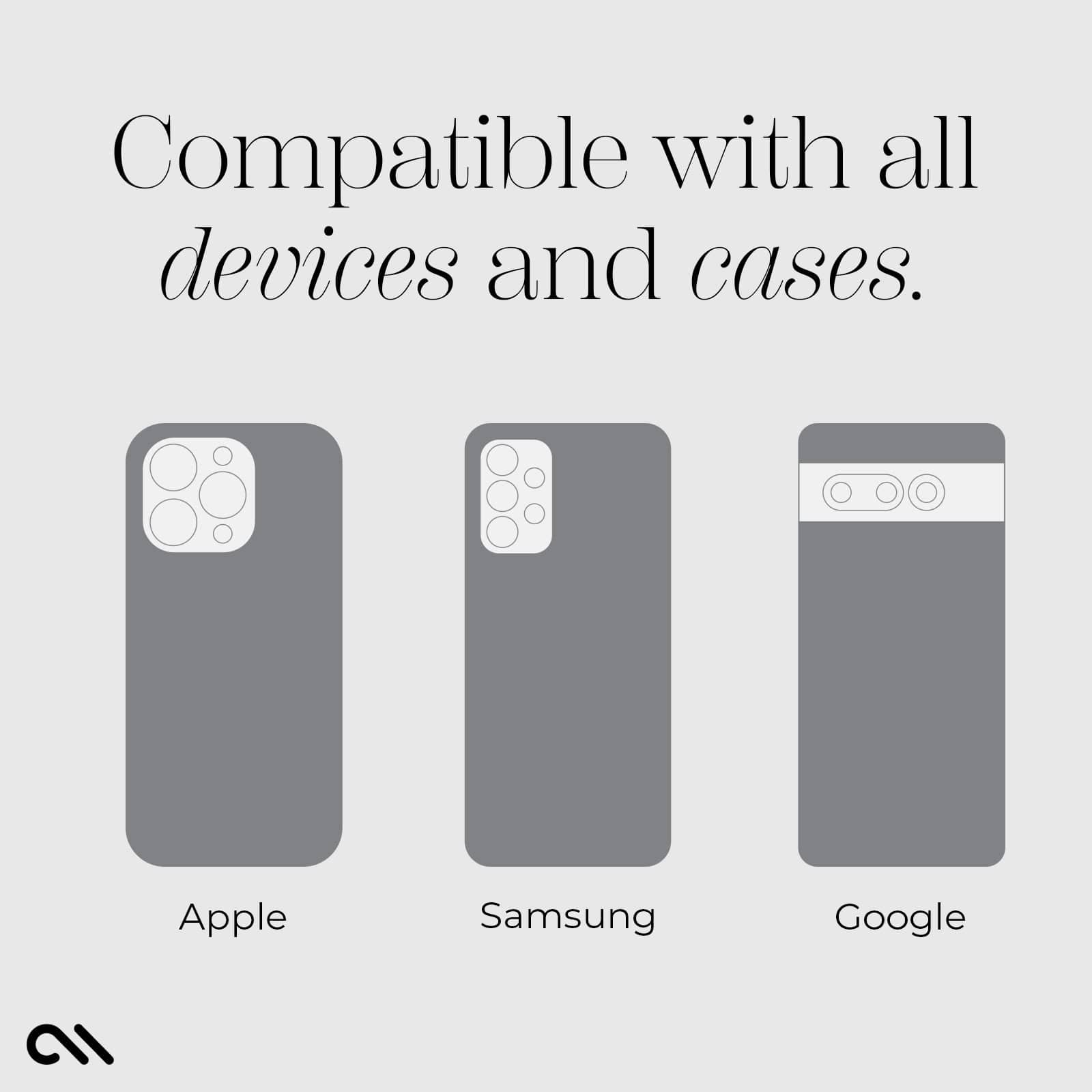 COMPATIBLE WITH ALL DEVICES AND CASES