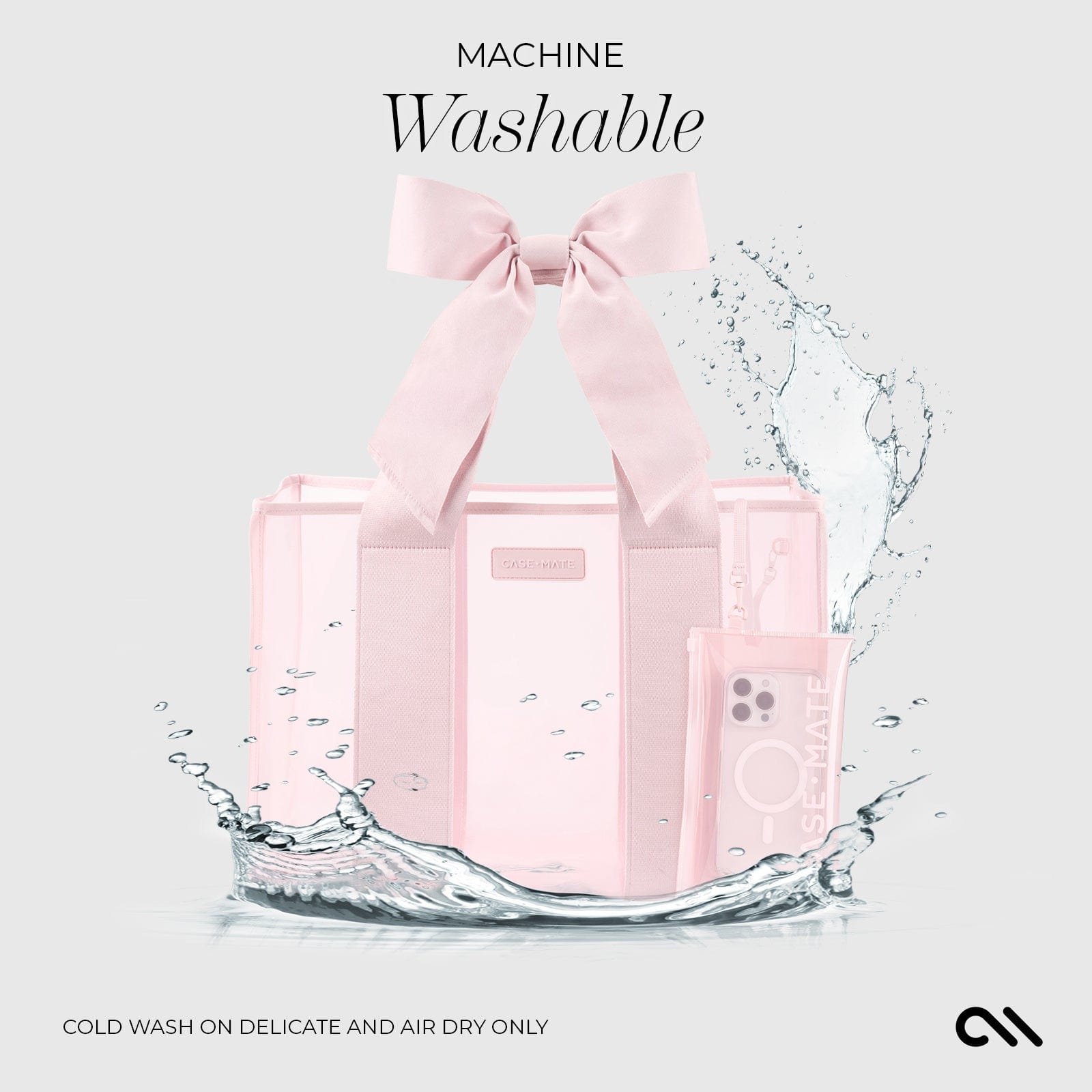 Special Edition Bow Beach Tote With Phone Pouch