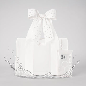 Special Edition Bow Beach Tote With Phone Pouch