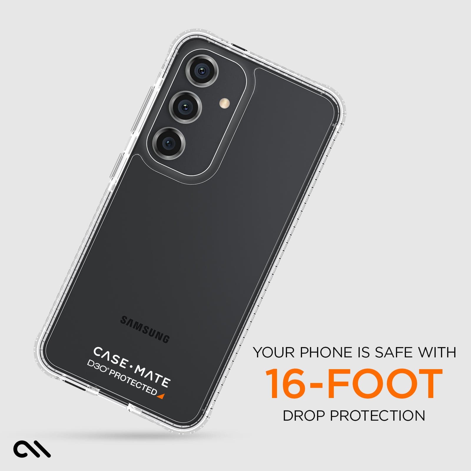 YOUR PHONE IS SAFE WITH 16-FOOT DROP PROTECTION