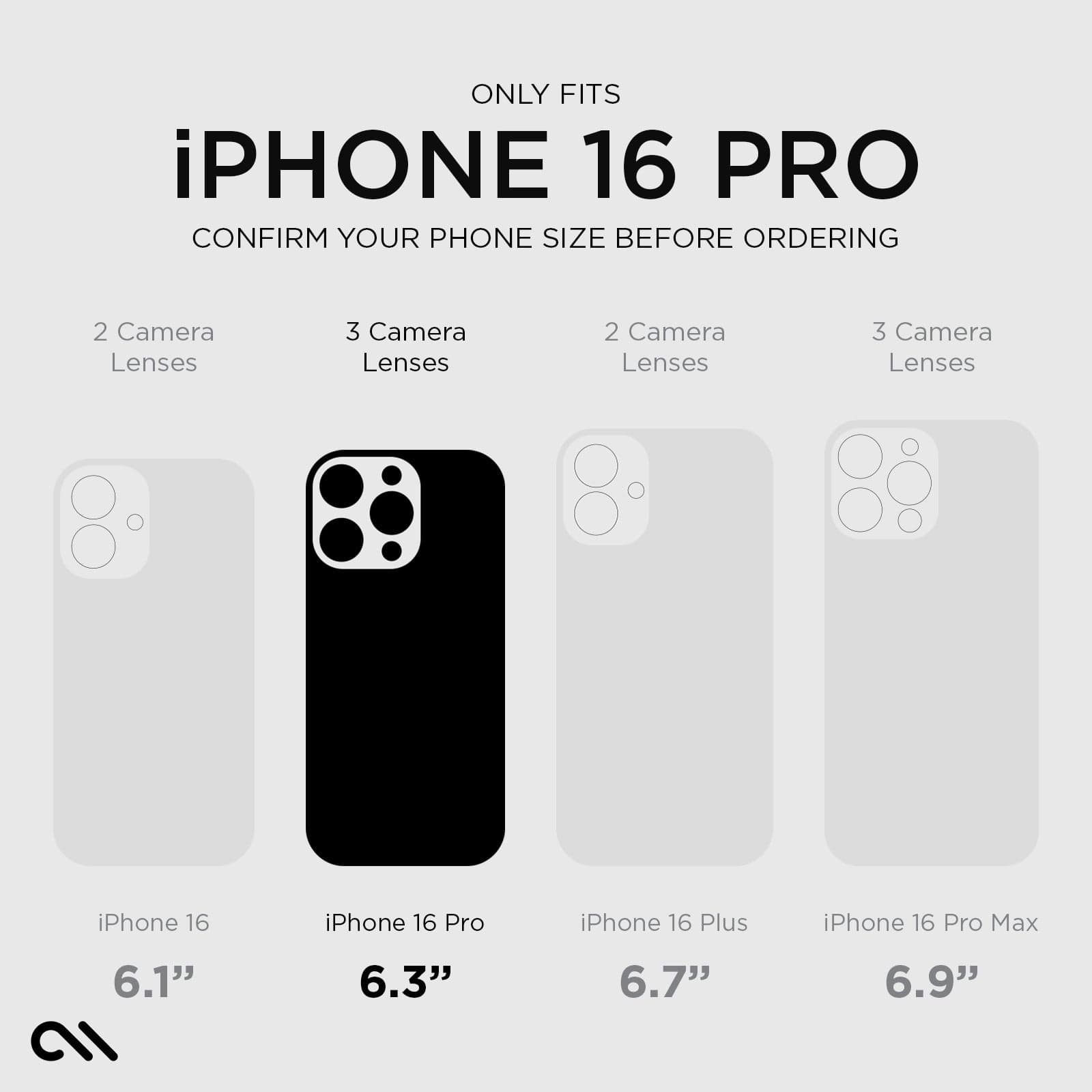 ONLY FITS IPHONE 16 PRO CONFIRM YOUR PHONE SIZE BEFORE ORDERING