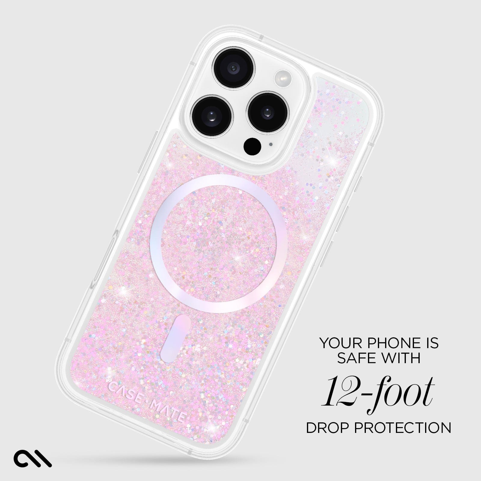 YOUR PHONE IS SAFE WITH 12 FOOT DROP PROTECTION