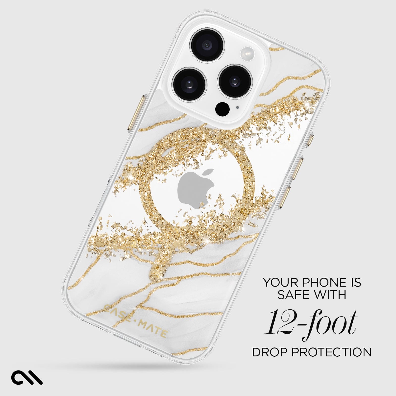 YOUR PHONE IS SAFE WITH 12-FOOT DROP PROTECTION