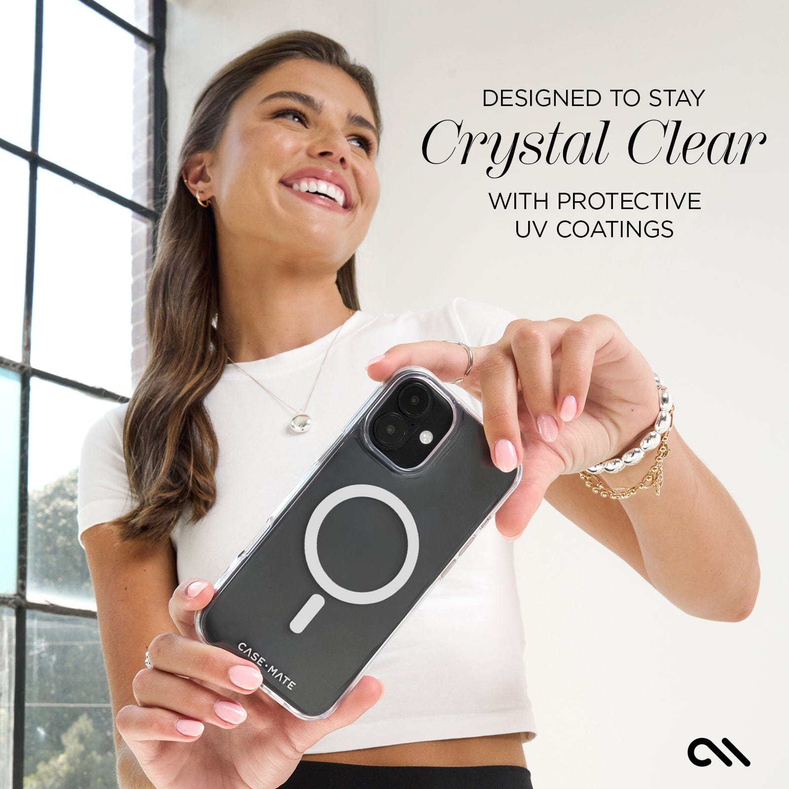 DESIGNED TO STAY CRYSTAL CLEAR WITH UV COATINGS