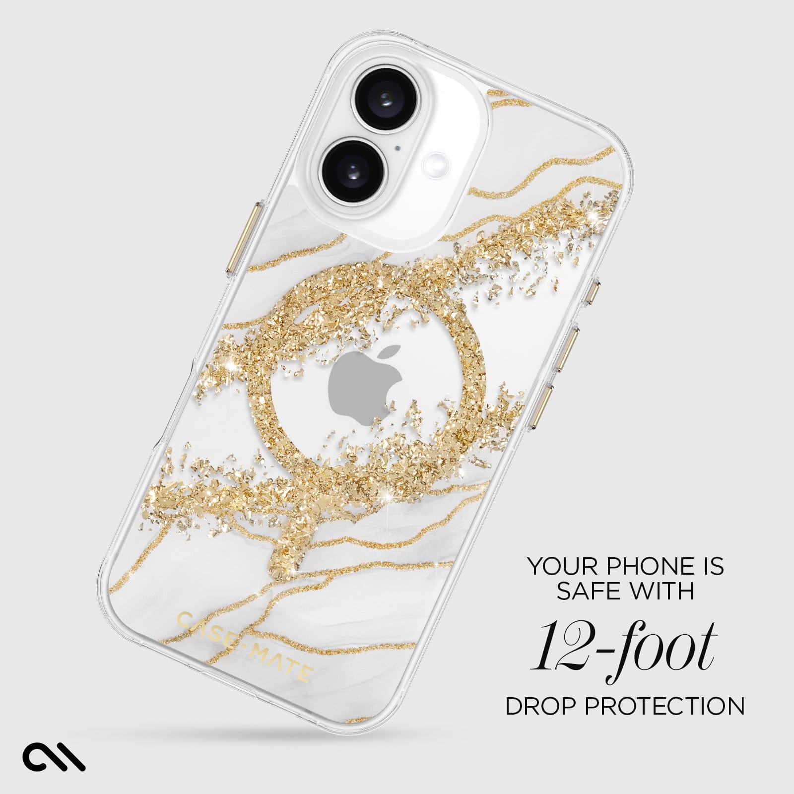 YOUR PHONE IS SAFE WITH 12-FOOT DROP PROTECTION