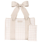 #color_latte gingham bow