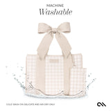 #color_latte gingham bow