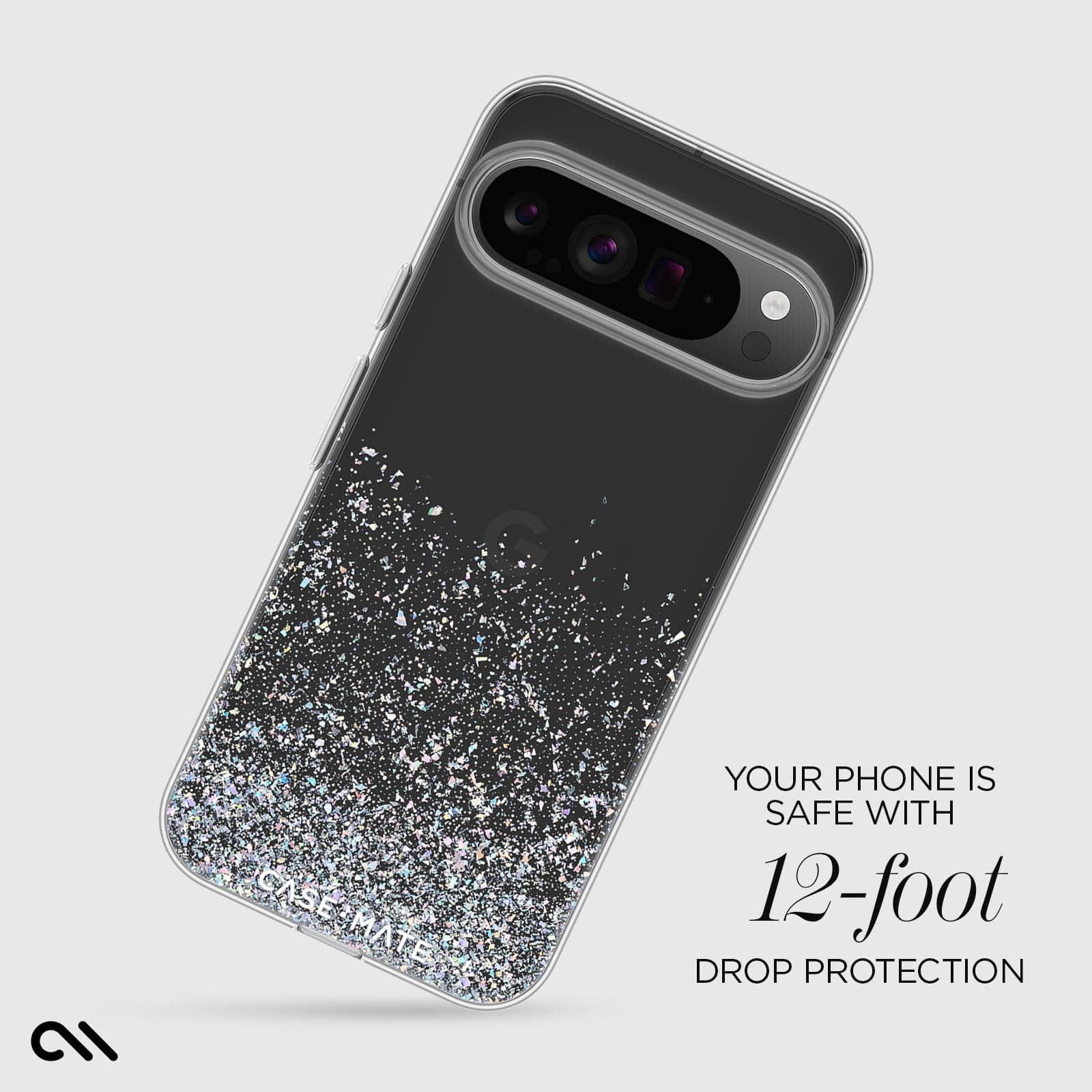 Your phone is safe with 12ft drop protection