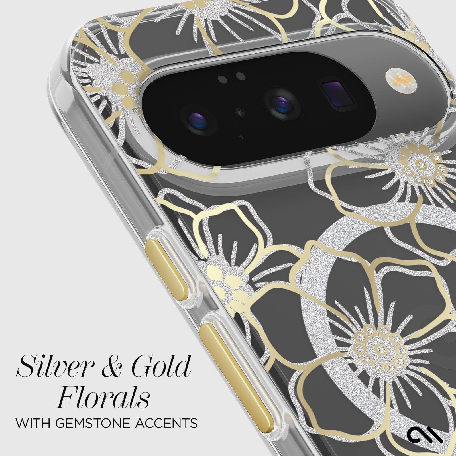 Floral Gems with Magnet - Pixel 10 / 10 Pro
