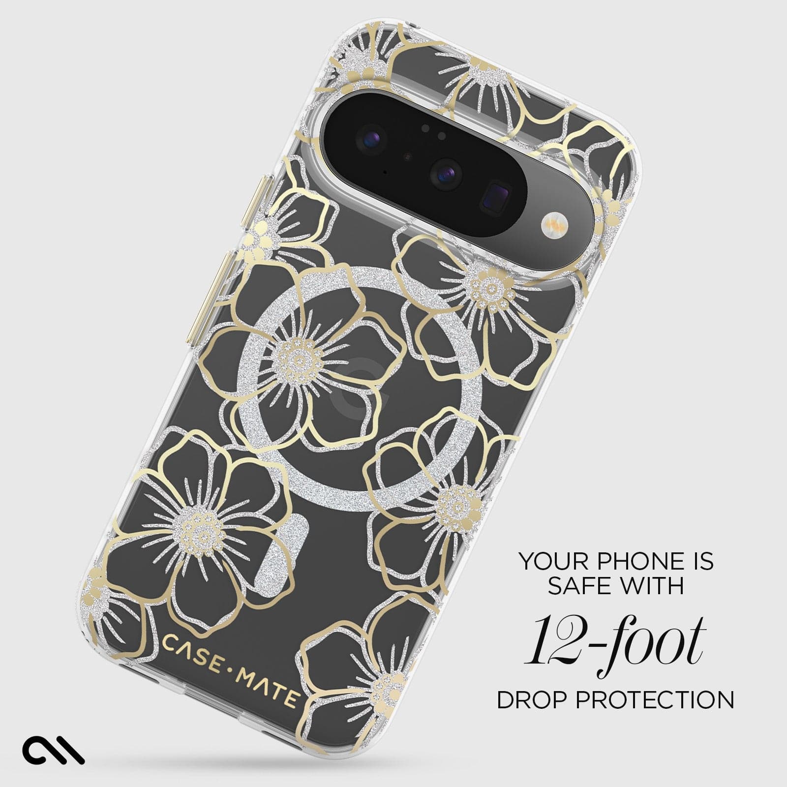 Floral Gems with Magnet - Pixel 10 / 10 Pro