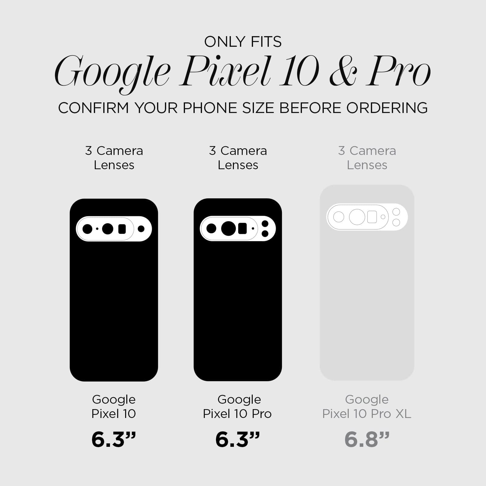 Glass Camera Lens Protector - Pixel 10 Pro