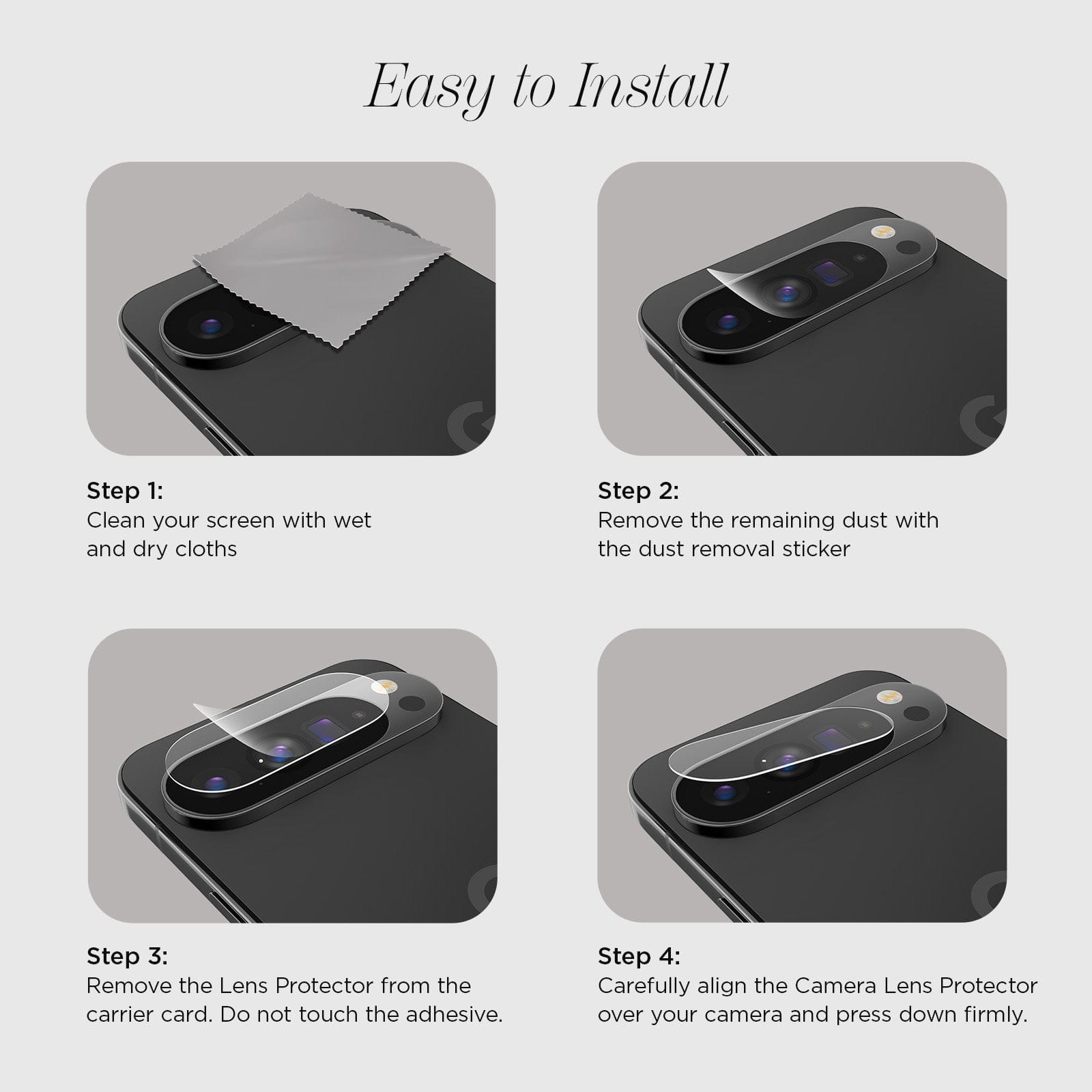 Glass Camera Lens Protector - Pixel 10 Pro XL