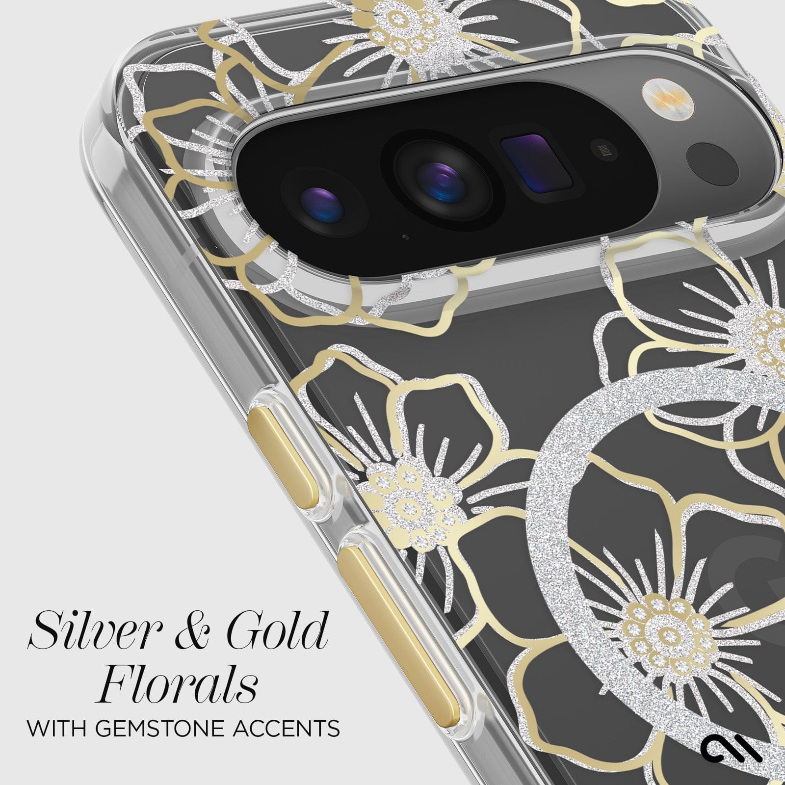 Floral Gems with Magnet - Pixel 10 Pro XL