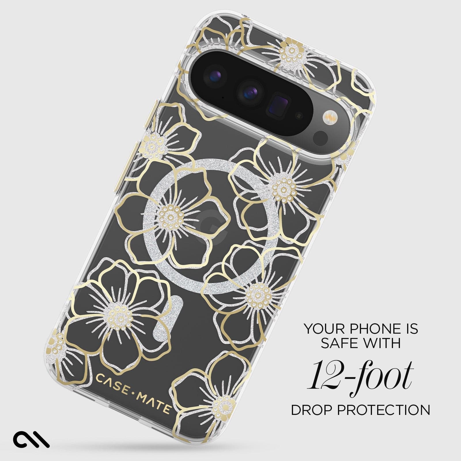 Floral Gems with Magnet - Pixel 10 Pro XL