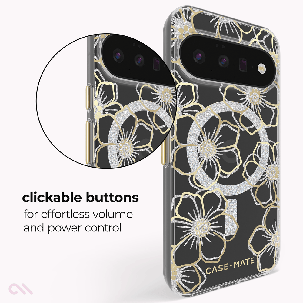 Clickable Buttons for effortless volume and power control