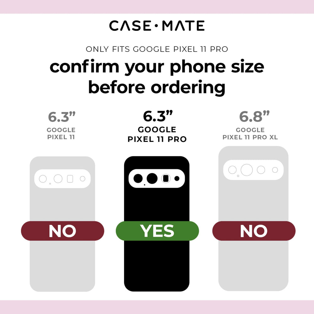 Only Fits Google Pixel 11 Pro, confirm your phone size before ordering, 6.3 " Google Pixel 11 Pro